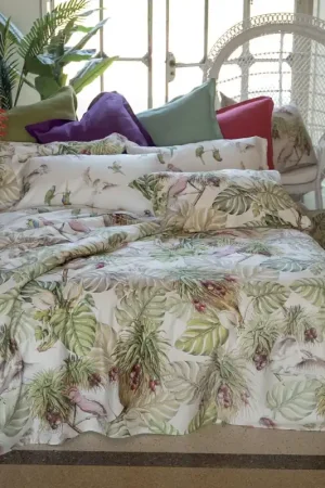 Consegna Rapida Tessitura Toscana Trapuntina 2 Piazze Parrot Quilt 270x270 cm