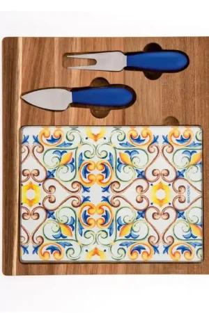 Brandani Tagliere Formaggi Medicea in Legno di Acacia con Accessori Promozione Esclusiva