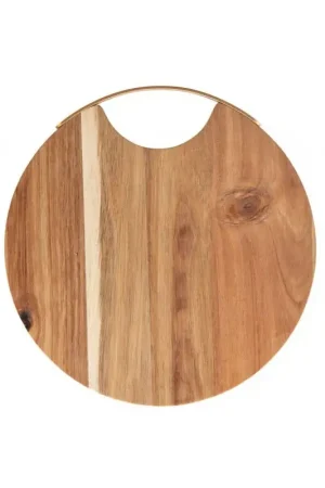 Brandani Tagliere Rotondo in Legno di Acacia con Manico Quantità Limitata