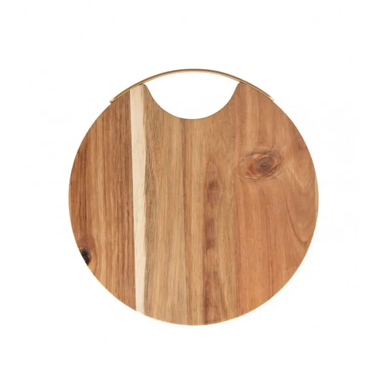 Brandani Tagliere Rotondo in Legno di Acacia con Manico Quantità Limitata