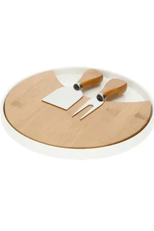 Brandani Tagliere Formaggi in Porcellana e Bamboo con Accessori Offerta
