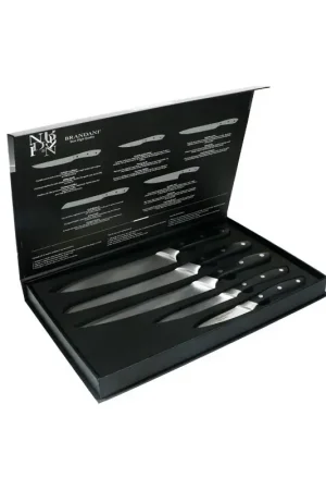 Brandani Set 5 Coltelli da Cucina in Acciaio Inox Affare