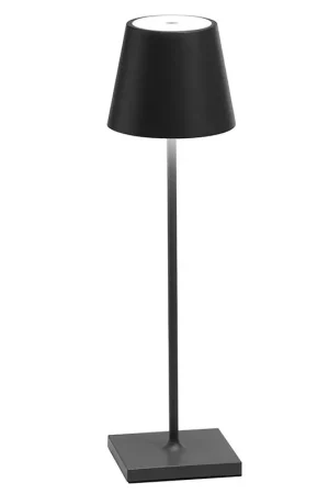Zafferano Poldina pro Lampada da Tavolo Grigio scuro 38 cm Offerta Speciale