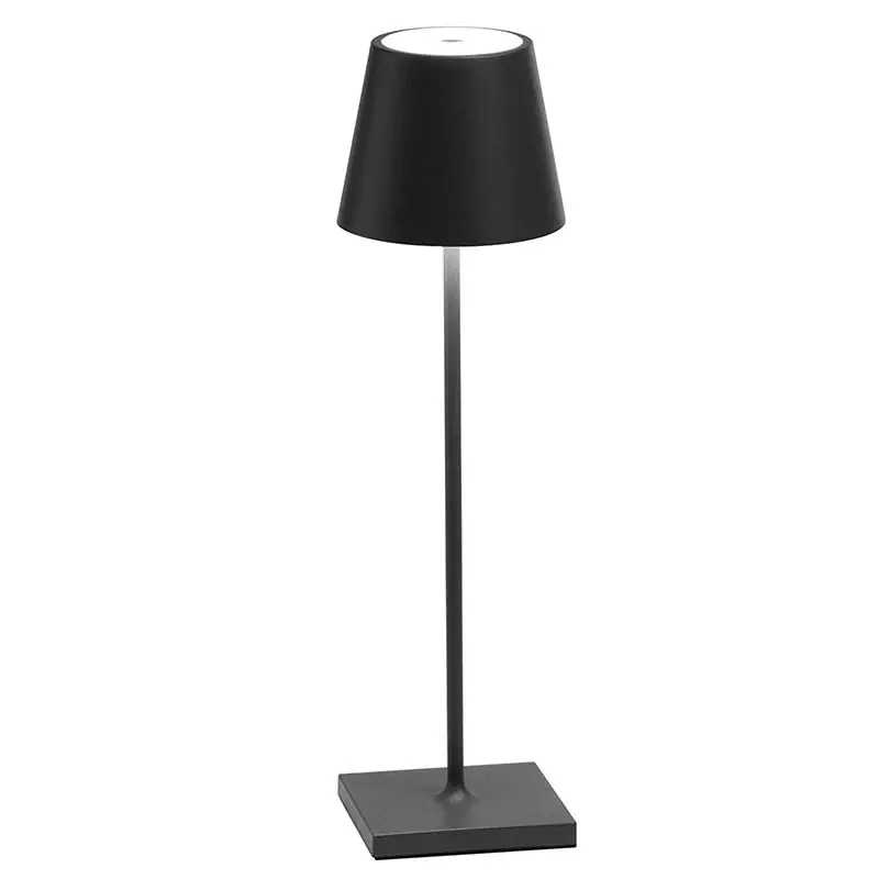 Zafferano Poldina pro Lampada da Tavolo Grigio scuro 38 cm Offerta Speciale