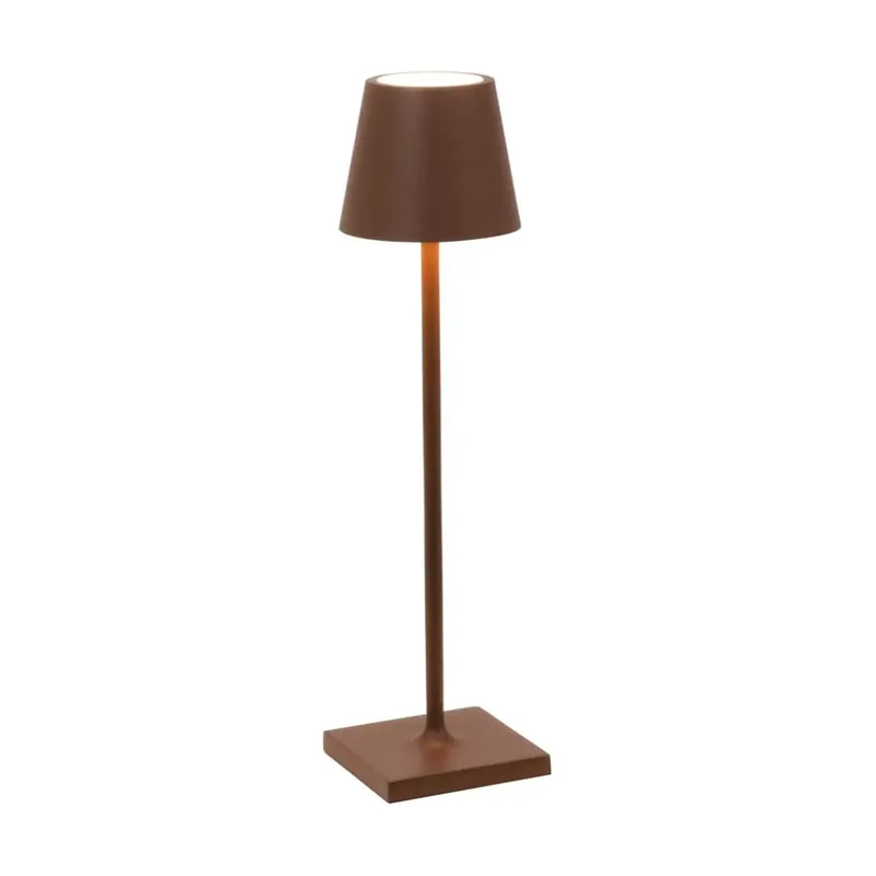 A Buon Prezzo Zafferano Poldina Pro Micro Lampada da Tavolo Corten