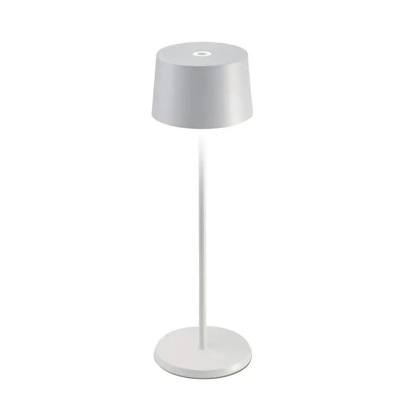 Promo Stagionale Zafferano Olivia Pro Lampada da Tavolo Bianco Opaco