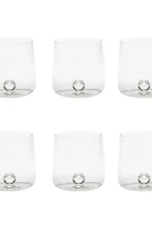 Non Perdere Zafferano Set 6 Bicchieri Tumbler Bilia Trasparenti 44 cl