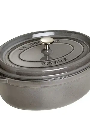 Staub Cocotte Ovale in ghisa 31 cm Grigio Grafite Miglior Prezzo