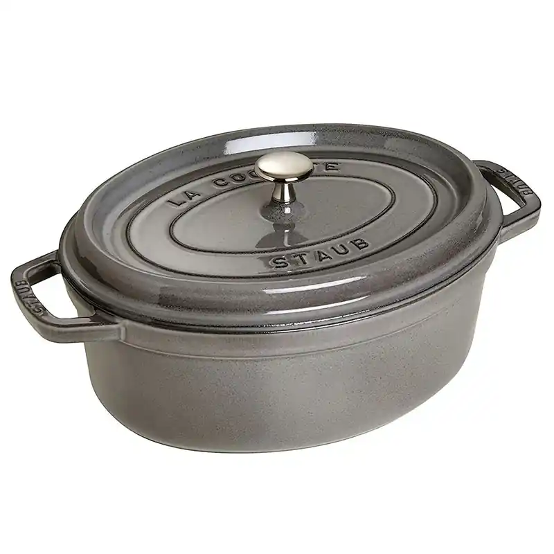 Staub Cocotte Ovale in ghisa 31 cm Grigio Grafite Miglior Prezzo