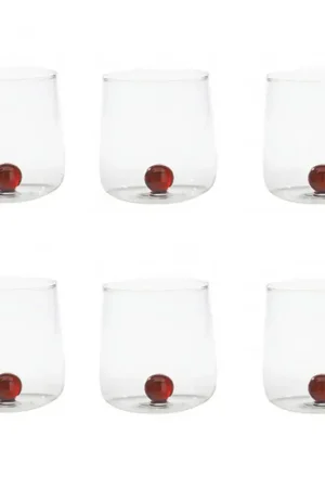Zafferano Set 6 Bicchieri Tumbler Bilia Ambra 44 cl Spedizione Espresso