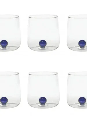Prezzo Di Fabbrica Zafferano Set 6 Bicchieri Tumbler Bilia Blu 44 cl