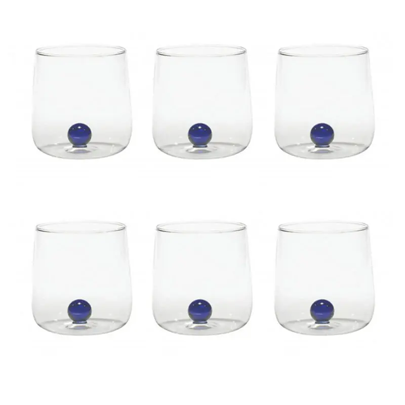 Prezzo Di Fabbrica Zafferano Set 6 Bicchieri Tumbler Bilia Blu 44 cl