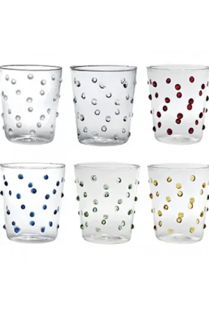 Zafferano Set 6 Bicchieri Tumbler Party Assortiti 45 cl Sconto