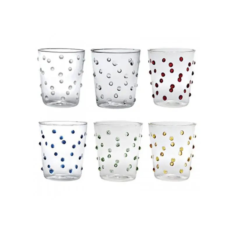 Zafferano Set 6 Bicchieri Tumbler Party Assortiti 45 cl Sconto