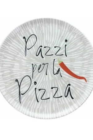 Tognana Andrea Fontebasso Piatto Pizza in porcellana Pazzi per la pizza 33 cm Offerta