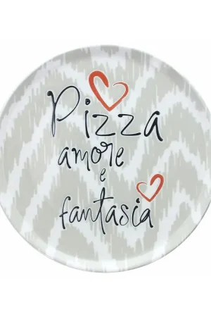 Acquista Ora Tognana Andrea Fontebasso Piatto Pizza in porcellana Pizza amore e fantasia 33 cm