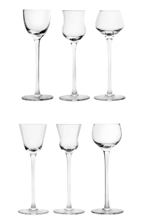 Reso Gratuito Fade Set 6 calici liquore assortiti Martha 60 ml