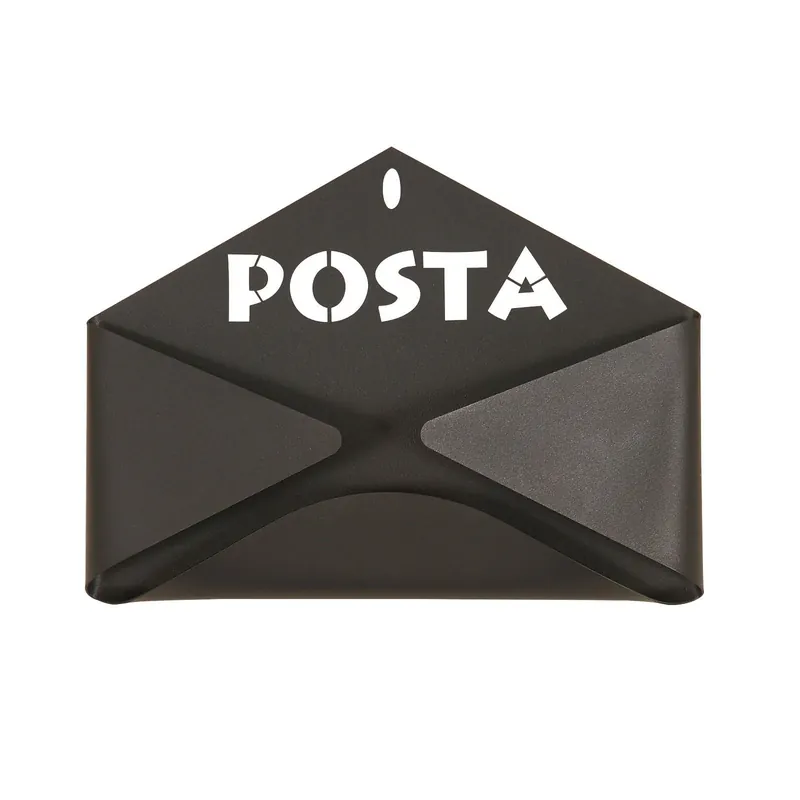 Arti & Mestieri Porta Posta Busta da Parete in Ferro Nero Compra Oggi Stesso