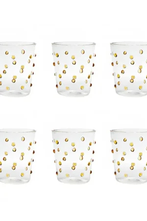 Zafferano Set 6 Bicchieri Tumbler Party Giallo Oro 45 cl Affare