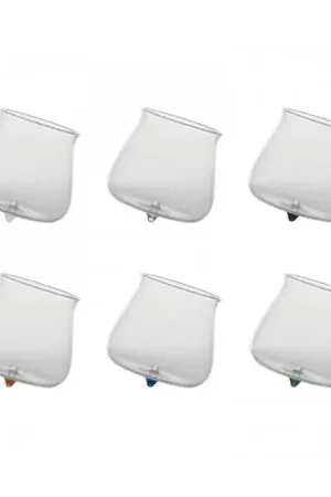 Spedizione Espresso Zafferano Set 6 Bicchieri Tumbler Pirolo Assortiti 40 cl