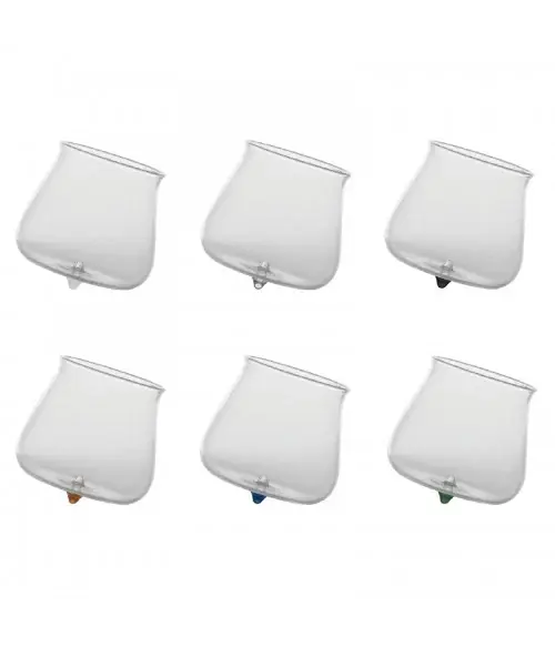 Spedizione Espresso Zafferano Set 6 Bicchieri Tumbler Pirolo Assortiti 40 cl