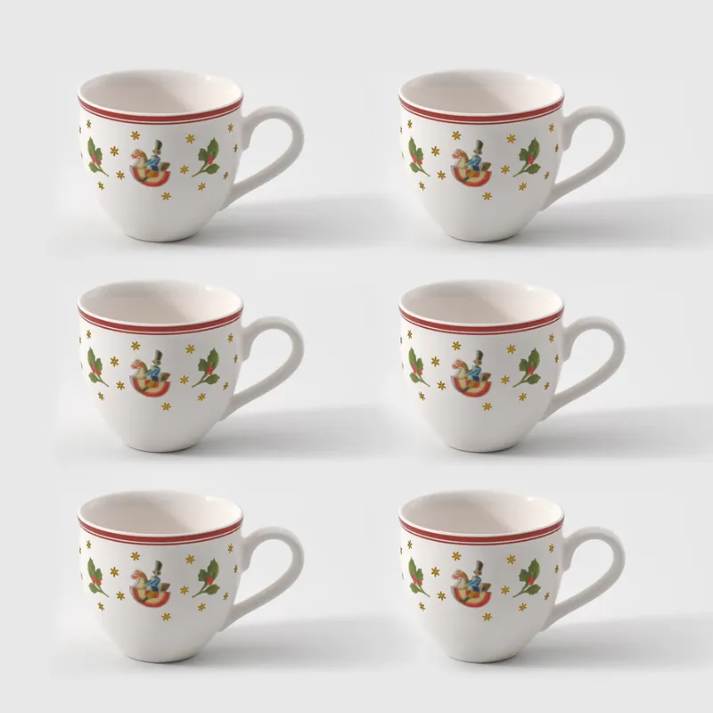 A Buon Prezzo Villeroy & Boch Toy‘s Delight Set 6 Tazzine da Caffè in Porcellana