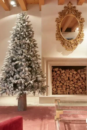 Acquista Ora EDG Enzo de Gasperi Albero di Natale Pino Merano innevato 180 cm con 550 luci led