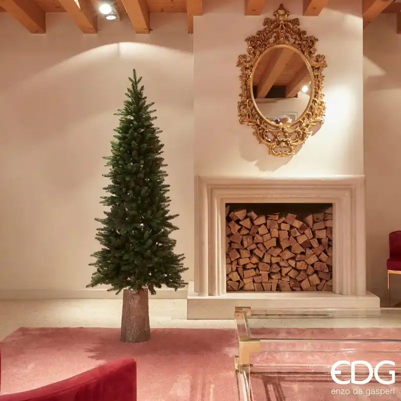 Bestseller EDG Enzo de Gasperi Albero di Natale Pino Slim 180 cm D 71 cm Natural senza led
