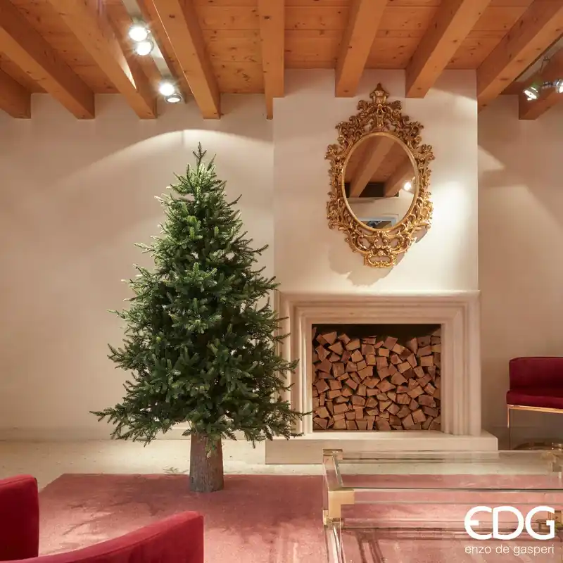 EDG Enzo de Gasperi Albero di Natale Pino Luxury 180 cm Natural senza led Soddisfatti O Rimborsati