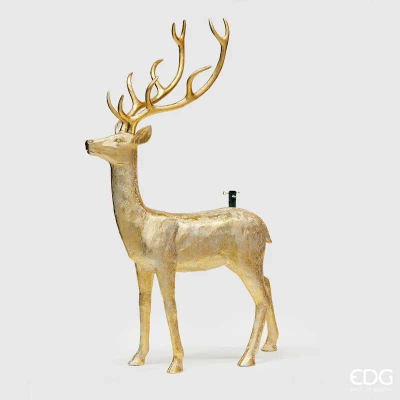 EDG Enzo de Gasperi Base Cervo per Albero di Natale H 214 cm Oro Esclusivo