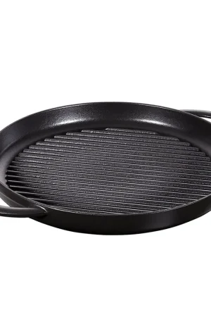 Staub Grill Bistecchiera Rotonda in ghisa 30 cm Nera Bestseller