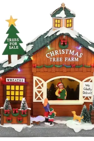 Prezzo Ridotto Timstor La Fattoria di Natale con Luci 24.5 cm