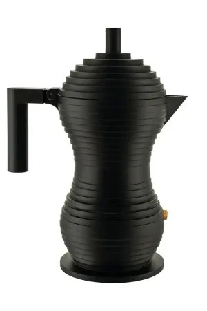 Alessi Caffettiera Pulcina Acciaio Nero 1 Tazza Scelto Dai Clienti