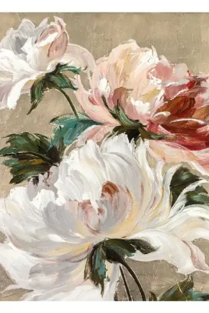Agave Quadro Elegant Roses 1 Dipinto a Mano 80x100 cm Popolare