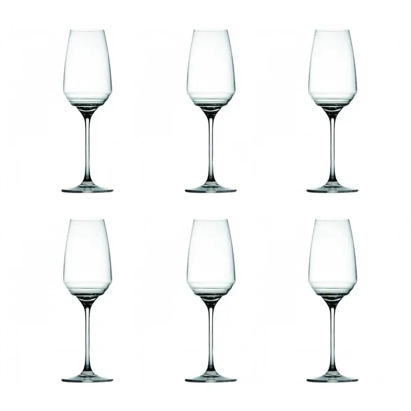 Novità Zafferano Set 6 Flute Esperienze Trasparente 38 cl