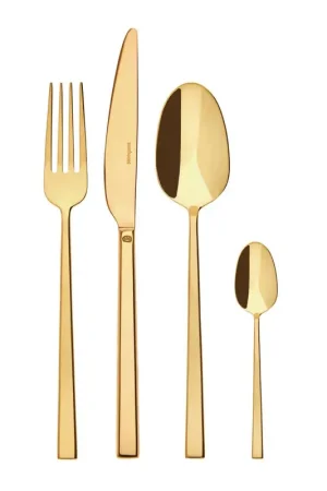 Sambonet Servizio Posate 24 pezzi Rock Antigraffio PVD Oro Subito Disponibile