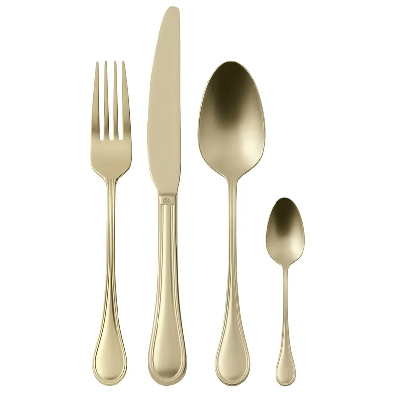 Sambonet Servizio di Posate 24 Pezzi Royal Antique PVD Champagne in Acciaio Inox Prezzo Conveniente