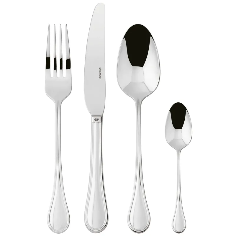 Prezzo Di Fabbrica Sambonet Servizio di Posate 24 Pezzi Royal Mirror PVD in Acciaio Inox