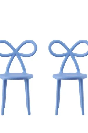 Miglior Prezzo Qeeboo Set 2 Sedie Ribbon Chair Baby Light Blue