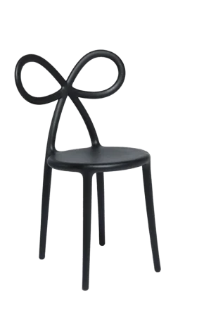 Occasione Qeeboo Sedia Ribbon Chair Black Nero Opaco