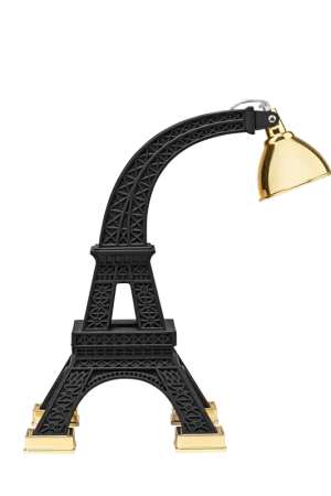 Qeeboo Lampada da Tavolo Paris M Nero e Oro Economico