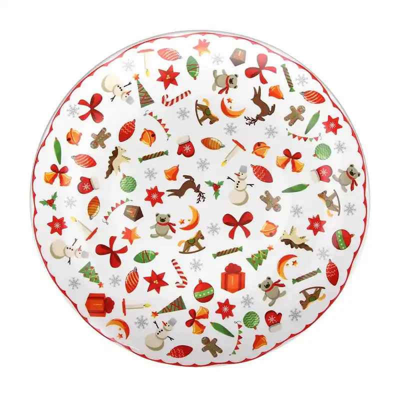 Andrea Fontebasso Tognana Piatto Panettone Natalizio Poema Delish D31 cm in Porcellana Economico
