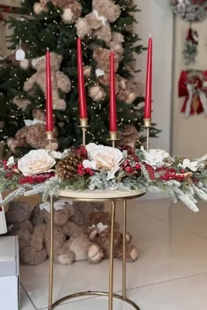 Fiori Di Lena Centrotavola dell‘Avvento 4 Fiamme Offerta Del Giorno