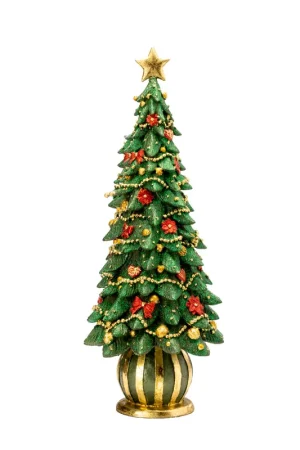 Miglior Prezzo Lamart Decorazione Alberello Natalizio in Resina Dipinto a Mano H43 cm