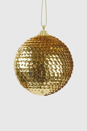 Novità EDG Enzo De Gasperi Pallina di Natale Squame D8 cm oro