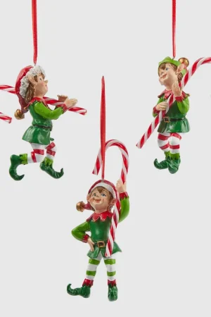 Offerta EDG Enzo de Gasperi Set 3 Decorazioni Elfo Cuoco H16 cm