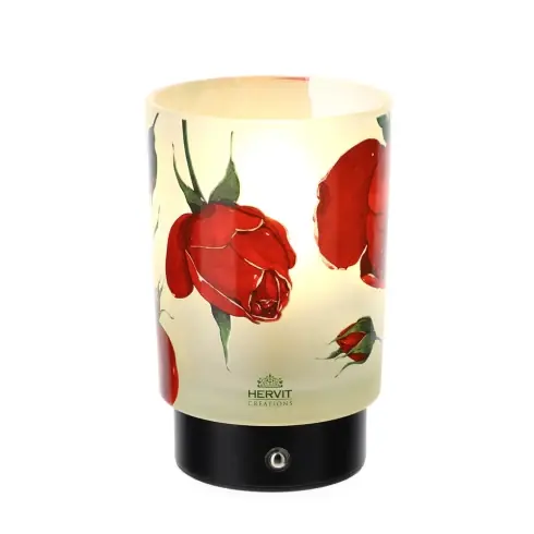 Occasione Hervit Lampada Led Rose Baccarat in Vetro D10xH15 cm
