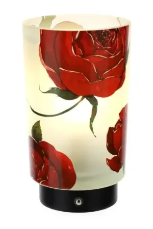Hervit Lampada Led Rose Baccarat in Vetro D12x20 cm Ultima Occasione