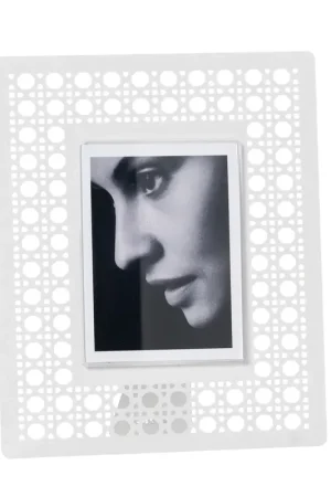 Arti & Mestieri Cornice Portafoto Vienna 18,5xH22,3 cm Bianco Marmo Scelto Dai Clienti