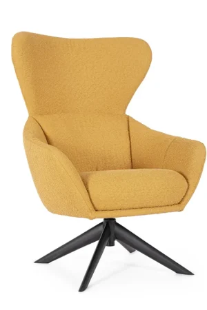 Nuova Collezione Andrea Bizzotto Poltrona Girevole Hailey Senape